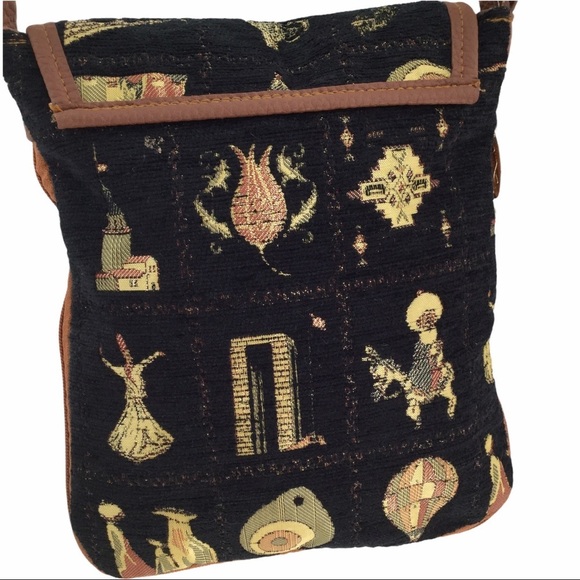 Amanda Tapestry Embroidered crossbody Adjustable purse - Picture 4 of 8